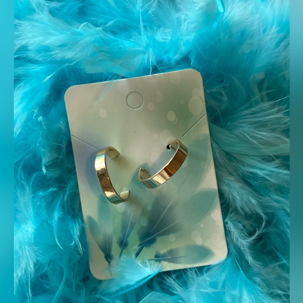 Gold Hoops earrings ✨